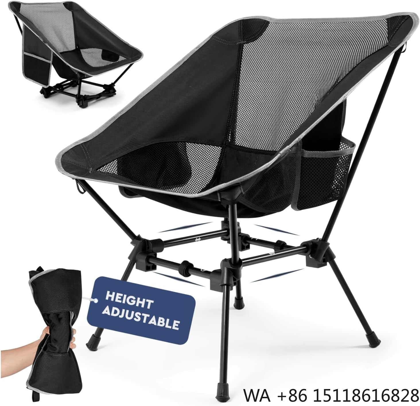 Outdoor Camping Recliner - كرسي تخييم خفيف الوزن، كرسي تخييم