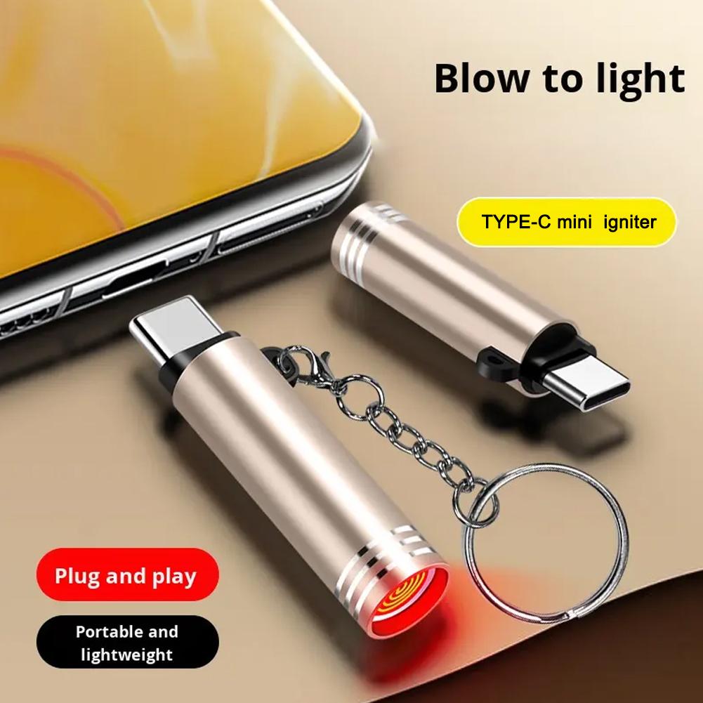 Outdoor Windproof Lighter - ولاعة صغيرة من النوع C لإشعال