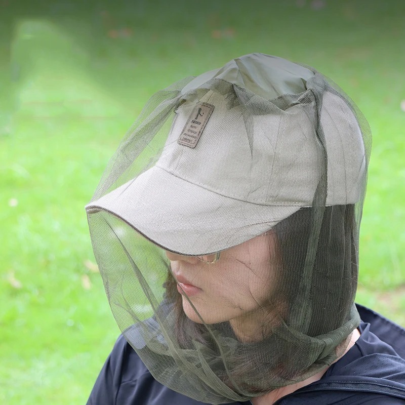 Outdoor Camping Mosquito Net - قبعة صيد خارجية مع شبكة واقية