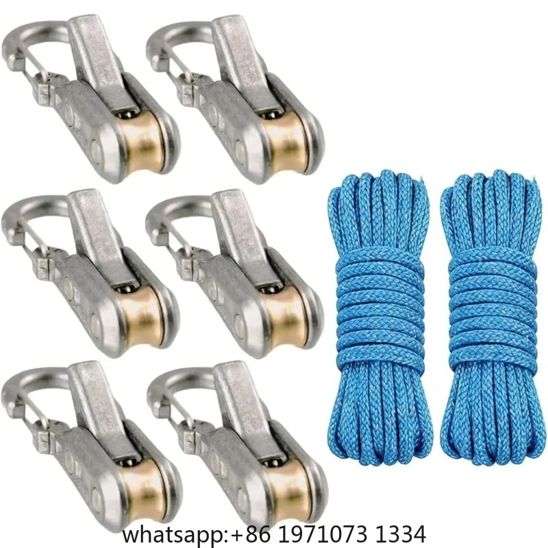 Camping Rope - مجموعة من 6 بكرات حبال، أداة