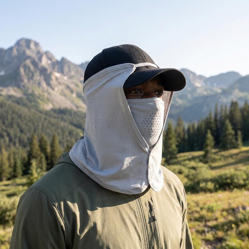 Camping Outdoor Quick Drying Sun Neck Protection Cap Hat - طقم خيط تنظيف الأسنان من الفولاذ