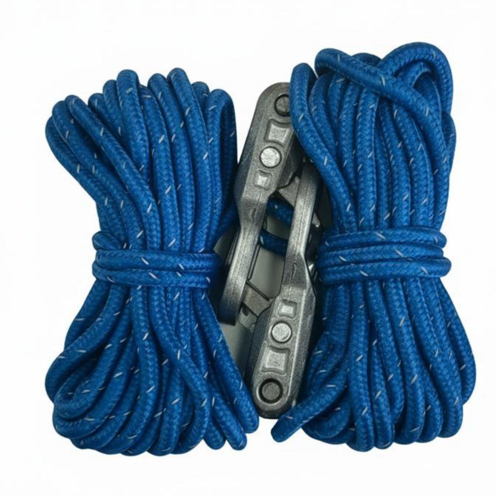 Camping Rope - مشبك حبل مع كارابينر معدني، أداة