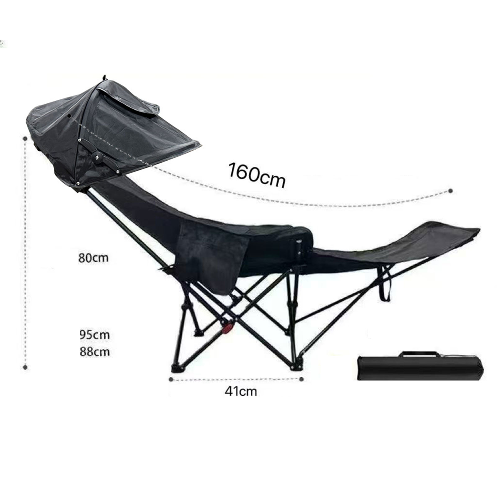 Outdoor Camping Recliner - كرسي تخييم قابل للطي مع مسند