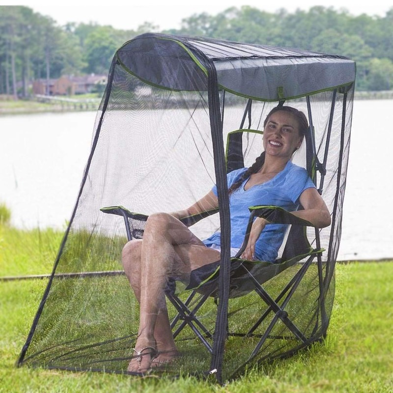 Outdoor Camping Mosquito Net - كرسي تخييم محمول مع شبكة واقية
