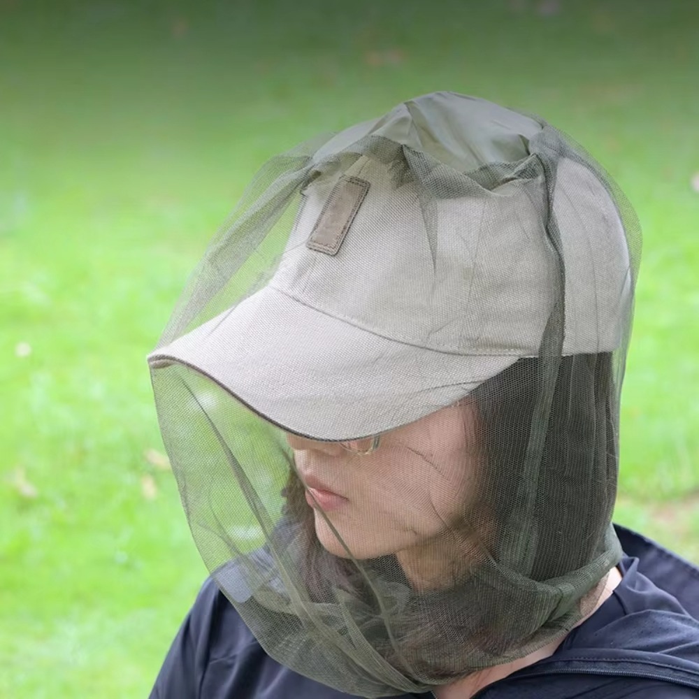 قبعة صيد مضادة للبعوض والحشرات - مراجعة Outdoor Camping Mosquito Net وسعره