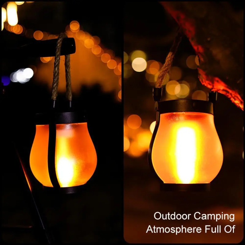 مصباح شمسي بتأثير اللهب قابل ل - مراجعة Camping Rope وسعره