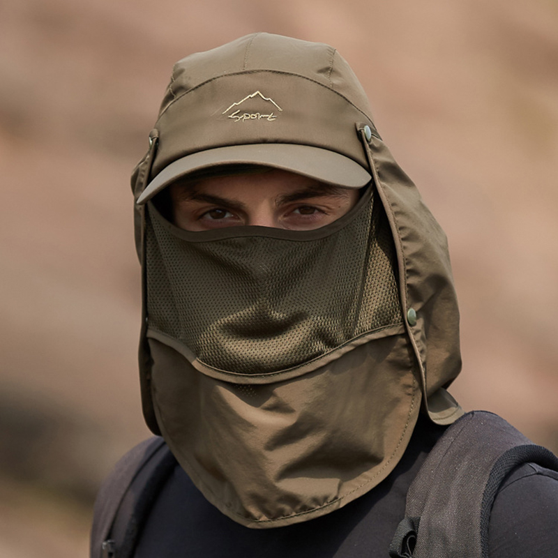 متعددة الوظائف طوي التجفيف الس - مراجعة Camping Outdoor Quick Drying Sun Neck Protection Cap Hat وسعره