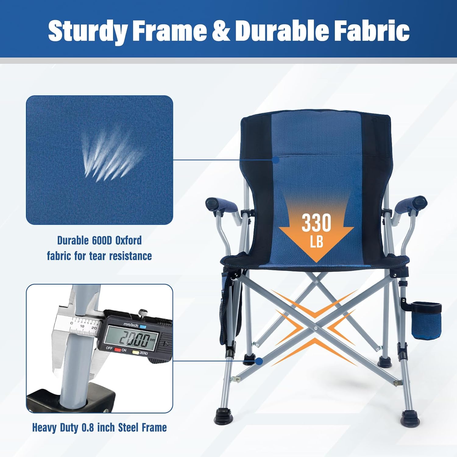 كرسي تخييم محمول قابل للطي للا - مراجعة Outdoor Camping Recliner وسعره