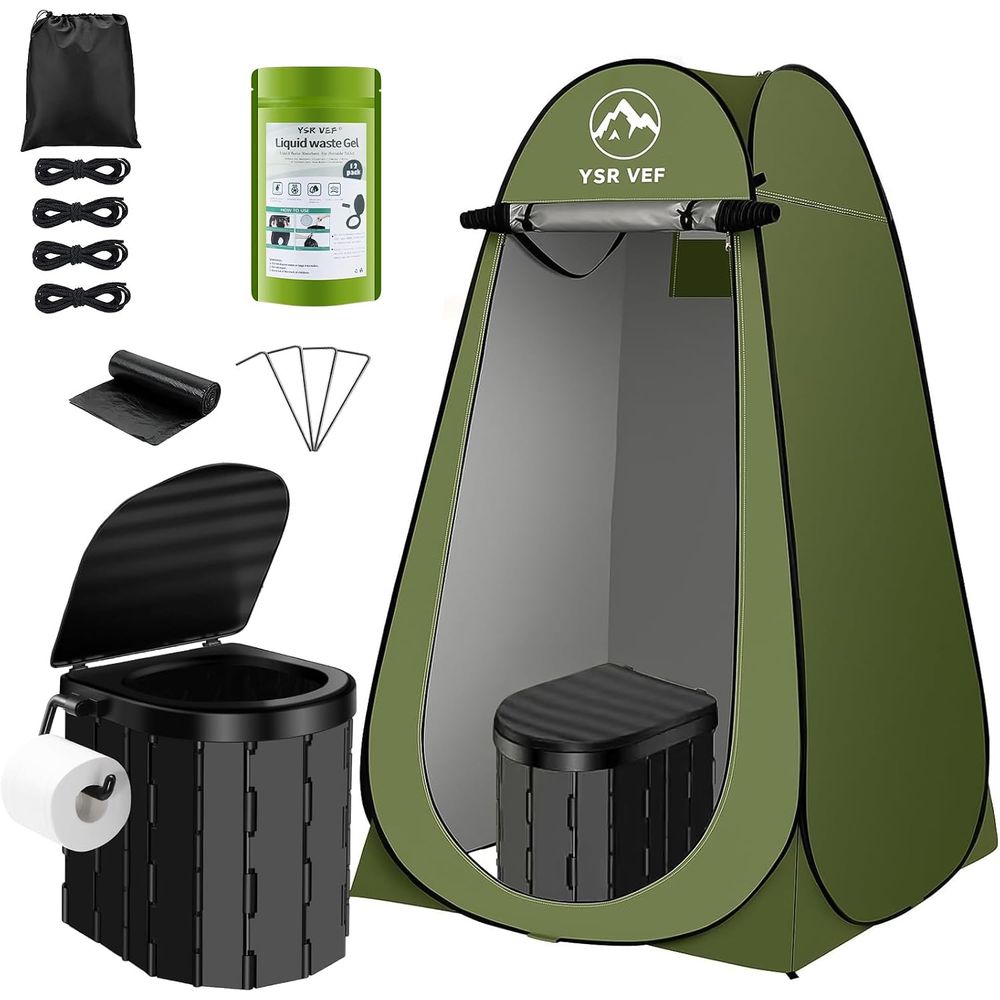 طقم مرحاض متنقل، مرحاض للتخييم - مراجعة Outdoor Camping وسعره
