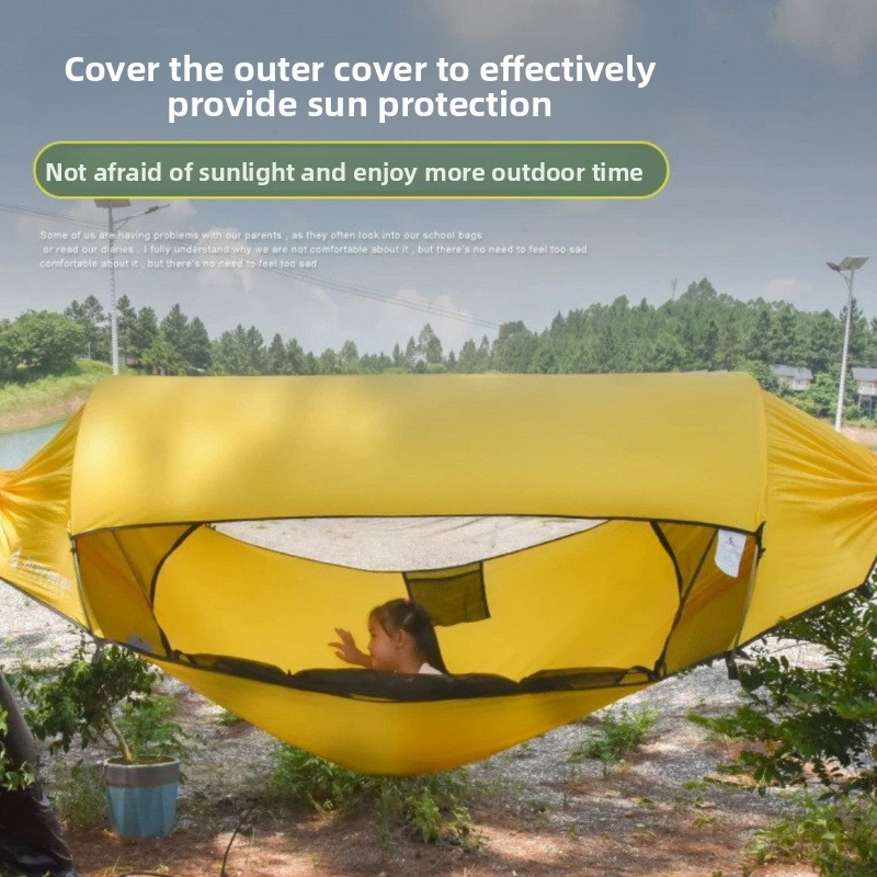 خيمة أرجوحة سميكة للبالغين في  - مراجعة Outdoor Camping Mosquito Net وسعره
