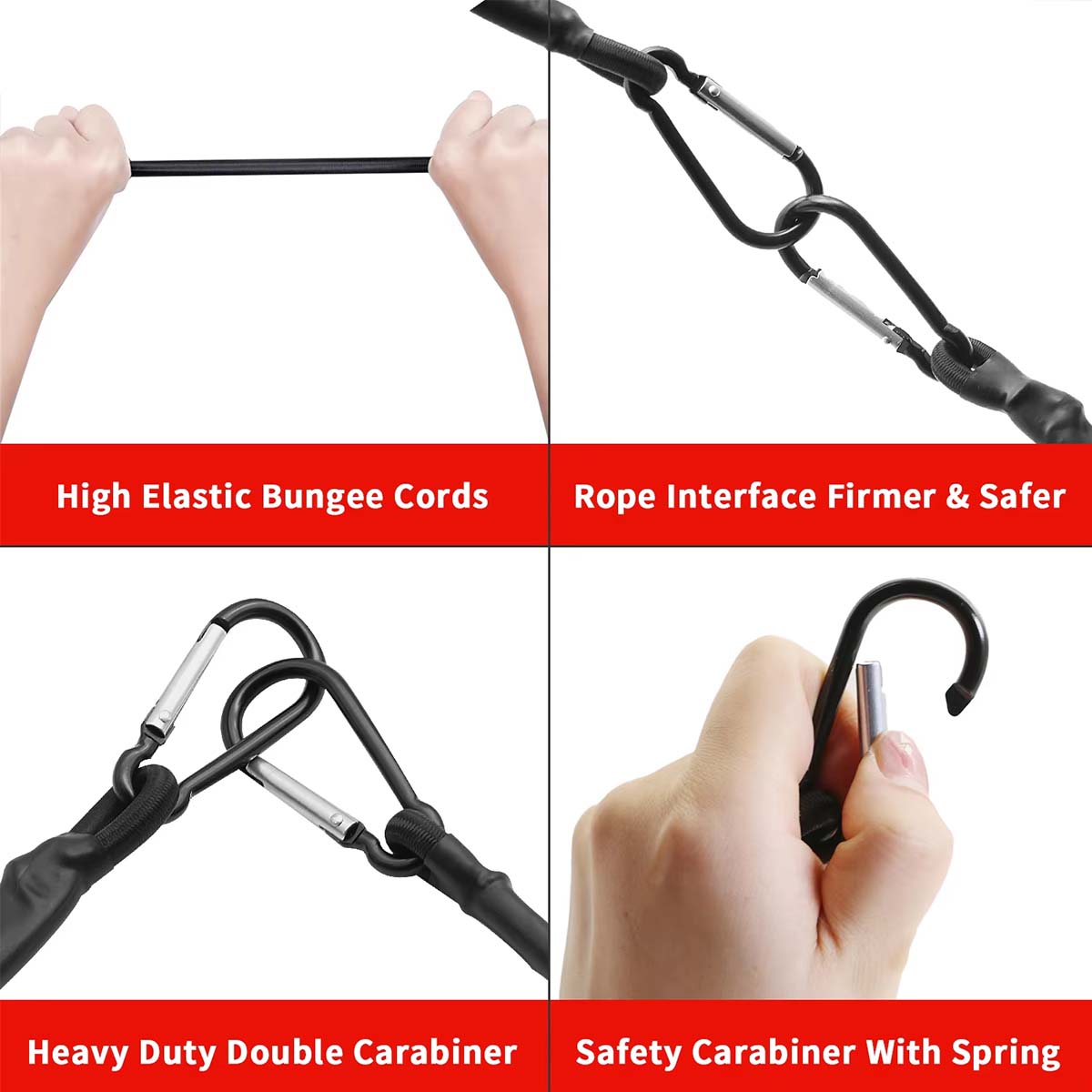 حبل مطاطي مع خطاف كارابينر، حب - مراجعة Camping Rope وسعره