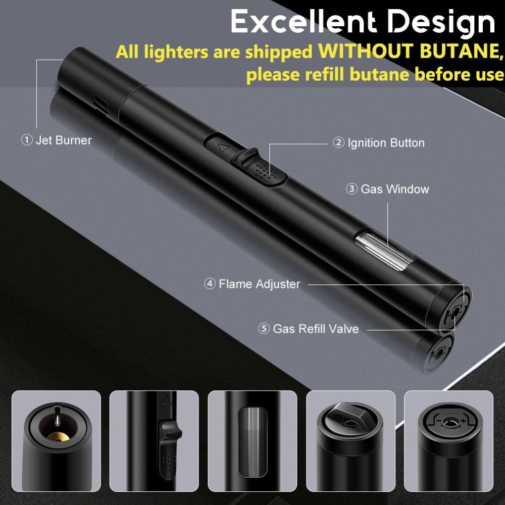 عبوتان من ولاعات الشعلة القابل - مراجعة Outdoor Windproof Lighter وسعره