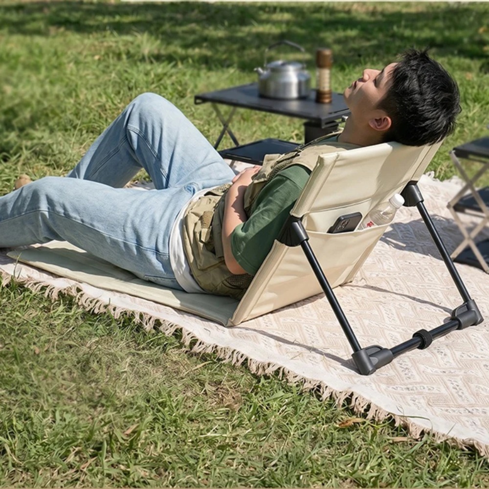 كرسي قابل للطي للشاطئ والحدائق - مراجعة Outdoor Camping Recliner وسعره