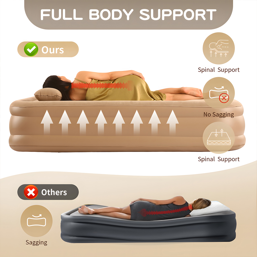 مرتبة هوائية كوين مع مضخة مدمج - مراجعة Inflatable Mattress وسعره