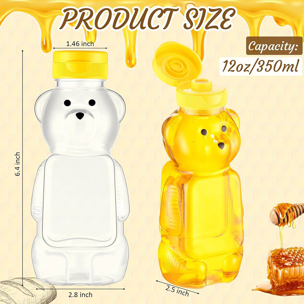 12oz Plastic Bear Honey Bottle - مراجعة Bear Canister وسعره