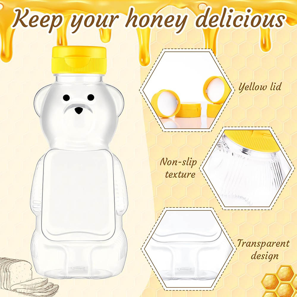 12oz Plastic Bear Honey Bottle - مراجعة Bear Canister وسعره