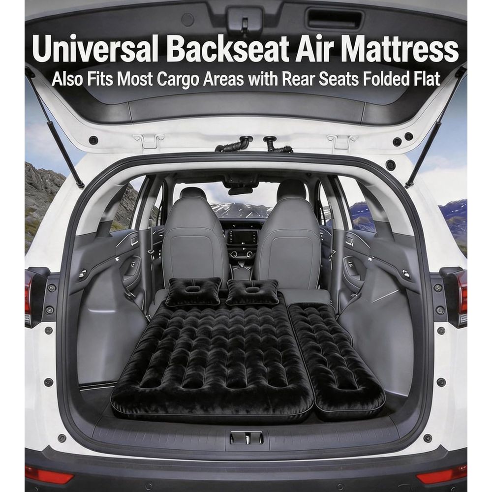 فراش هوائي للسيارة للمقعد الخل - مراجعة Inflatable Mattress وسعره