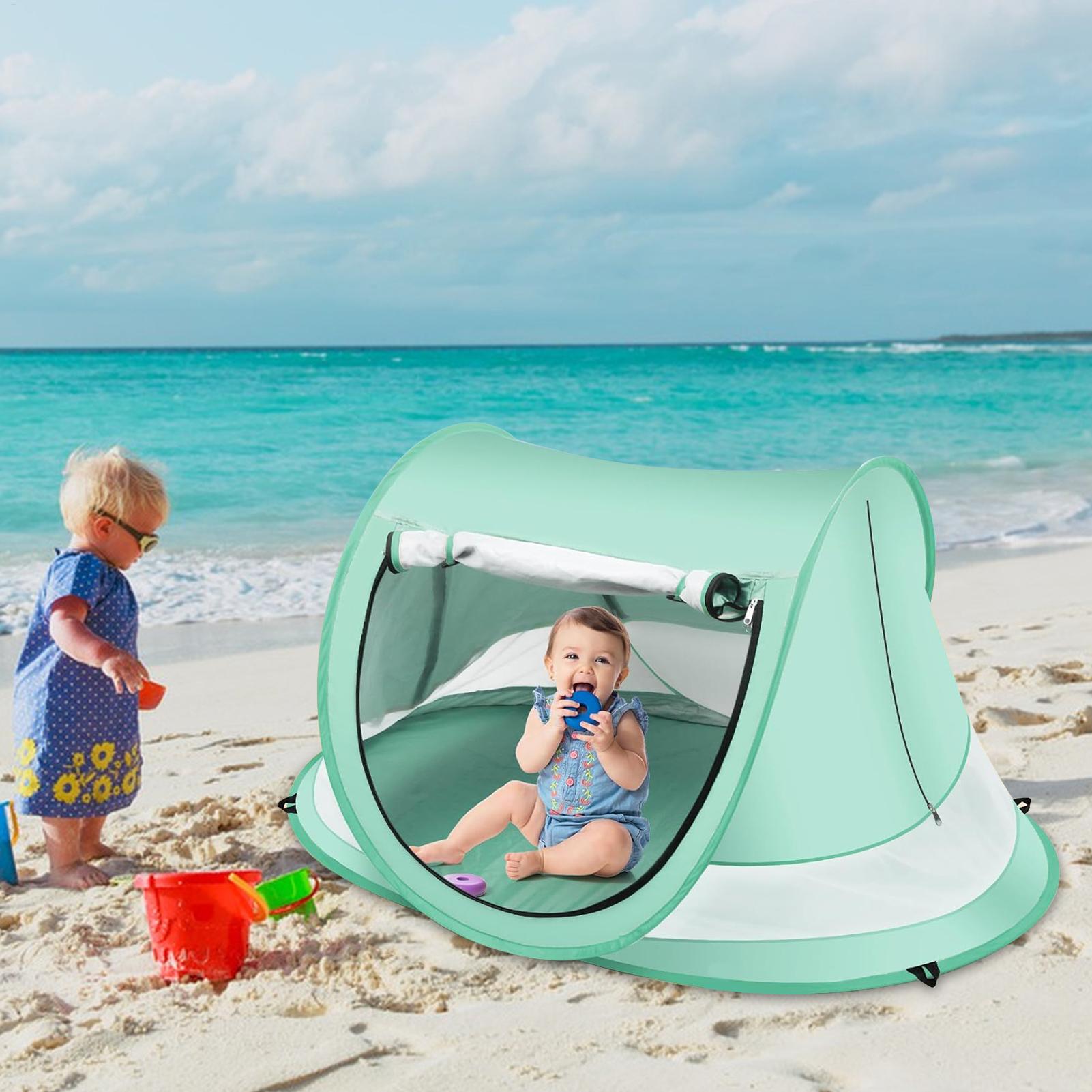 خيمة شاطئ للأطفال بعامل حماية  - مراجعة Outdoor Camping Games For Kids وسعره