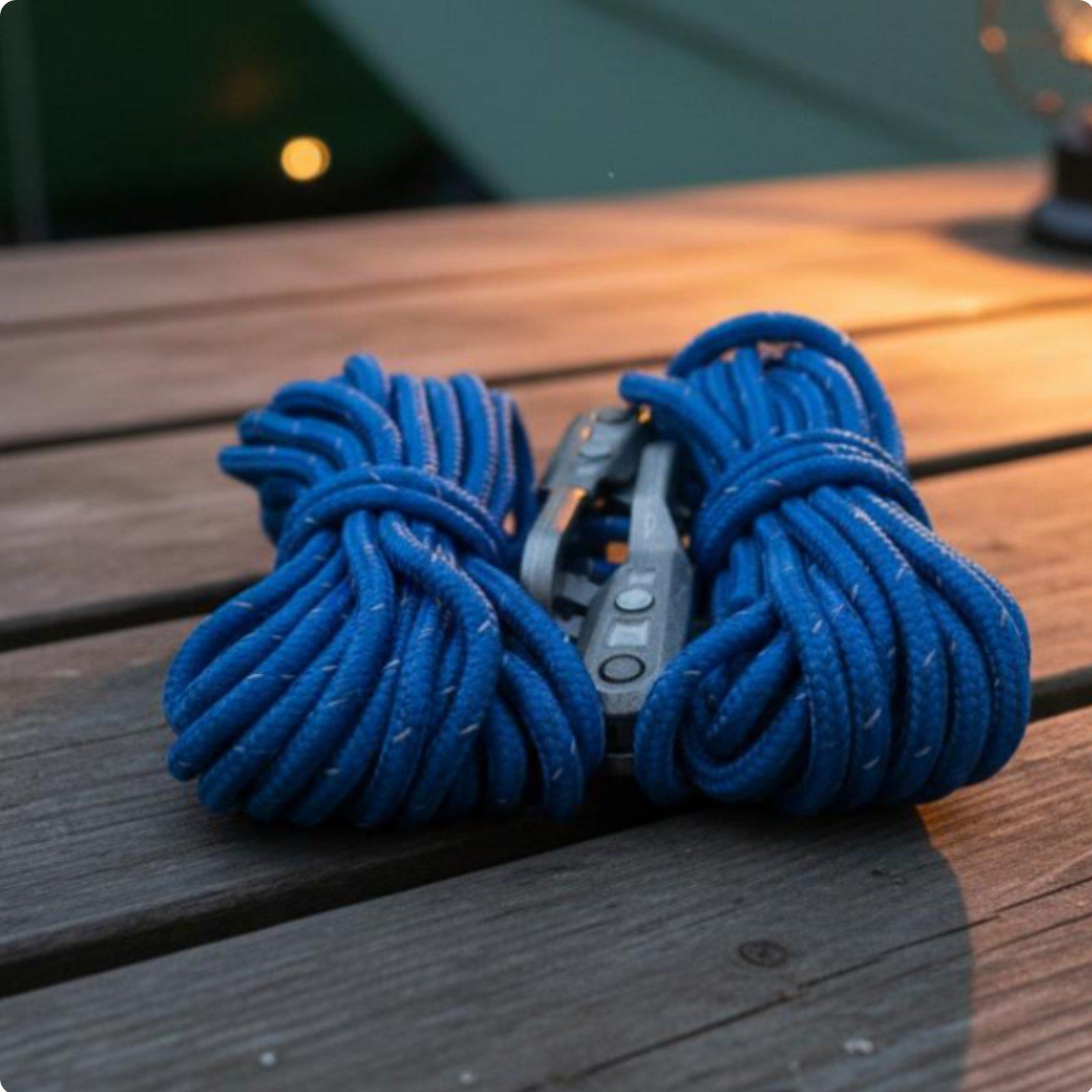 مشبك شد قابل للتعديل من حبل ال - مراجعة Camping Rope وسعره