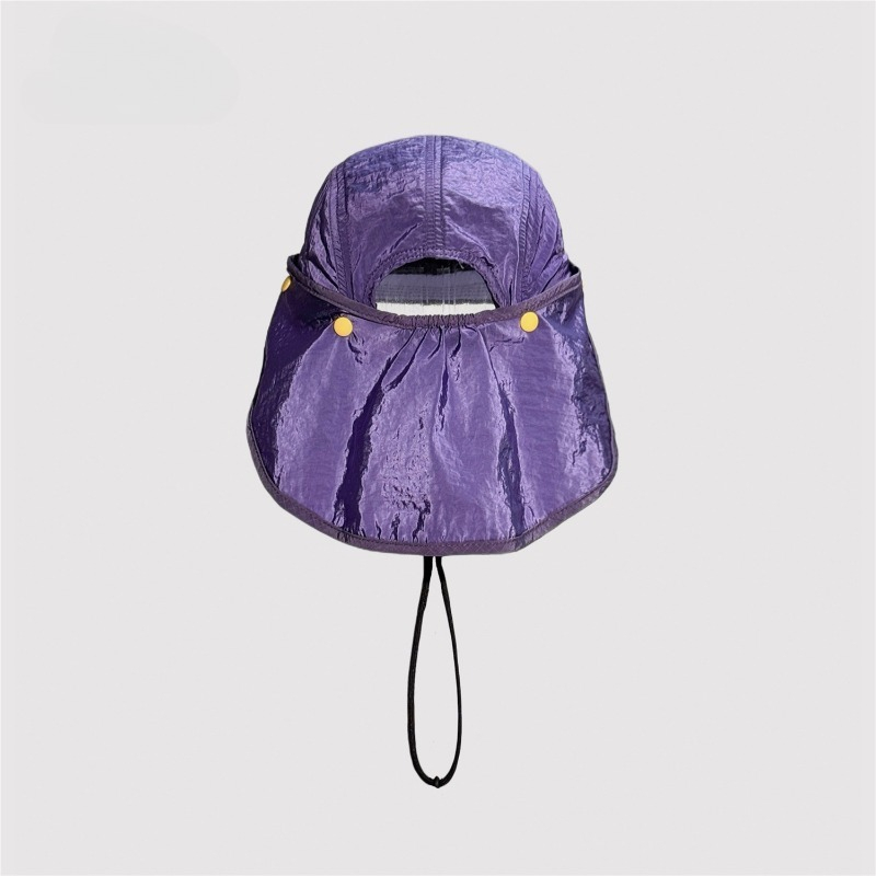قبعة بيسبول يابانية قابلة للفص - مراجعة Camping Outdoor Quick Drying Sun Neck Protection Cap Hat وسعره