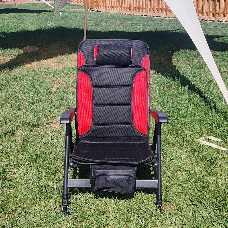 كرسي خارجي محمول قابل للطي بخم - مراجعة Outdoor Camping Recliner وسعره