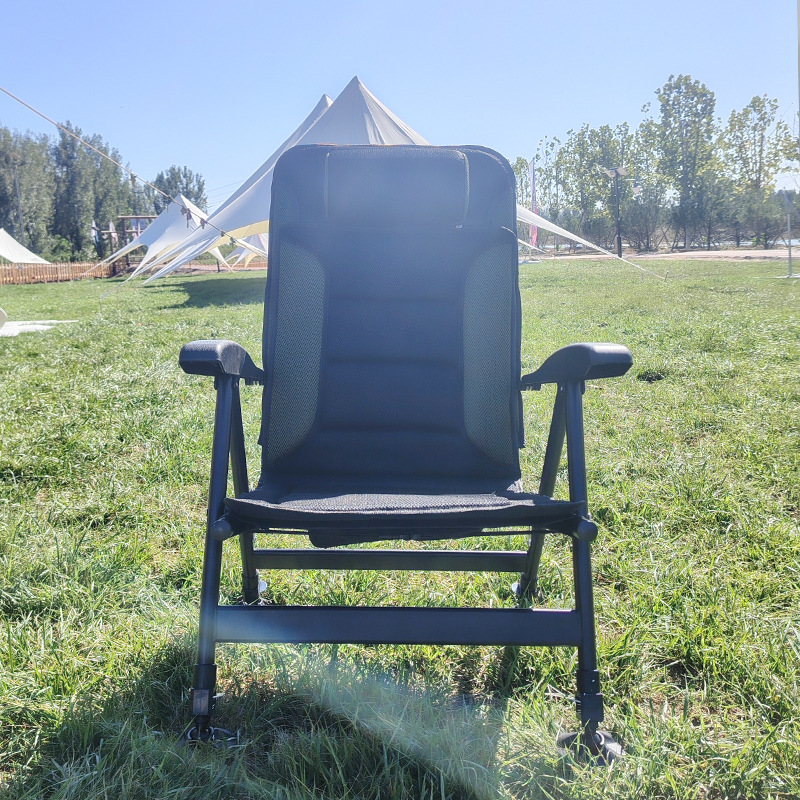 كرسي خارجي محمول قابل للطي بخم - مراجعة Outdoor Camping Recliner وسعره