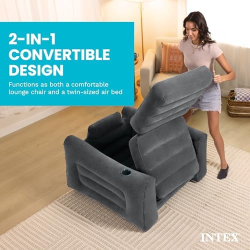 أريكة قابلة للنفخ 2 في 1 مع سر - مراجعة Inflatable Mattress وسعره