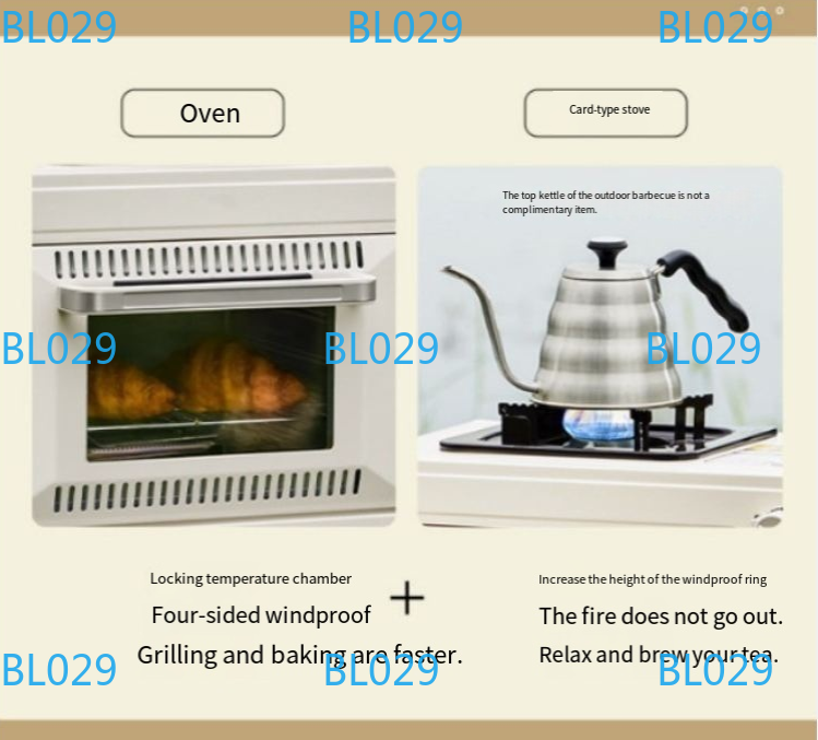 فرن خبز محمول صغير متعدد الوظا - مراجعة Outdoor Camping Oven وسعره