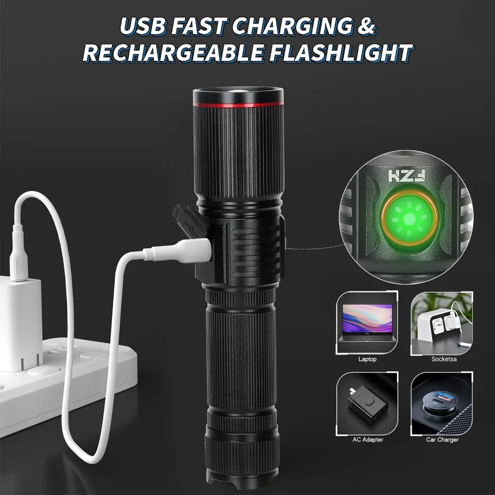 مصباح يدوي LED قوي قابل لإعادة - مراجعة Camping Rope وسعره