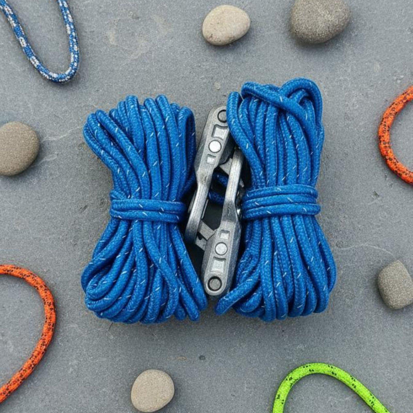 مشبك حبل مع كارابينر معدني، أد - مراجعة Camping Rope وسعره