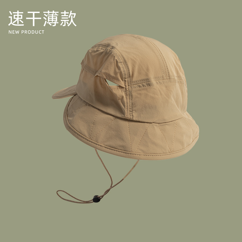 قبعات دلو يابانية للحماية من ا - مراجعة Camping Outdoor Quick Drying Sun Neck Protection Cap Hat وسعره